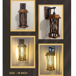 moon light lamps wooden wall lamps