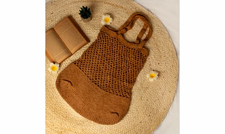 Hand Woven Charm Crochet bag