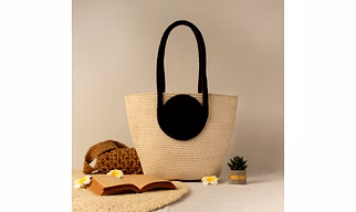 V-Shaped Cotton Tote Bag