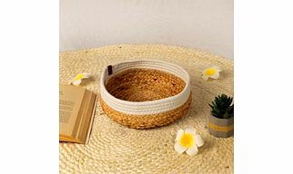 Jute Cotton Fruit Basket