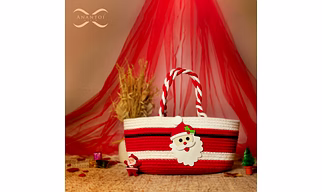Santa Cotton Gift Basket