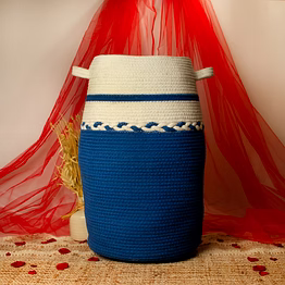 blue panda laundry basket