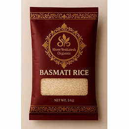 shree venkatesh organics white golden sella basmati rice