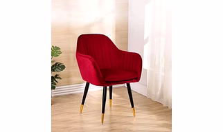 Red Velvet Armchair