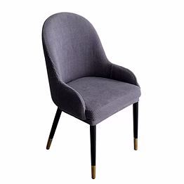 textured grey lounge chair