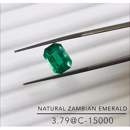natural zambian emerald 3.79 cts