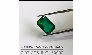 NATURAL ZAMBIAN EMERALD 7.07  CTS