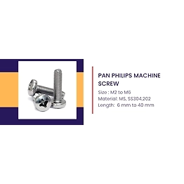 Pan Philips screw DIN 7985 ISO 7045