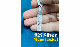 925 Sterling Silver Om Locket