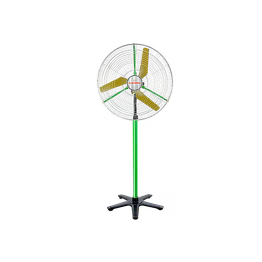 almonard pedestal air circulator fan | 24" sweep | heavy-duty industrial cooling fan (green)