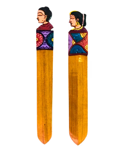 GI Tagged Sawantwadi Wooden Toy &amp; Handicrafts / Page Markers-BETW34