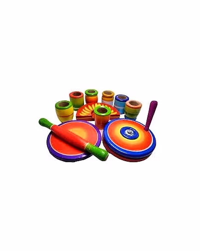 GI Tagged Sawantwadi Wooden Toy &amp; Handicrafts / Kitchen Set-BETW11
