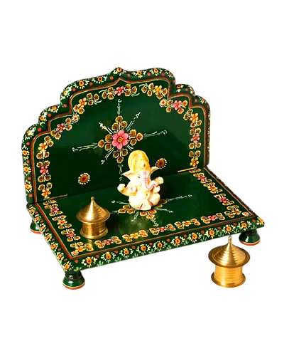 GI Tagged Sawantwadi Wooden Toy &amp; Handicrafts / Wooden Throne for God-BETW38