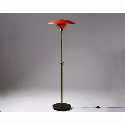 unbranded 1950's mid century modern stilnova style floor lamp adjustable arm vintage lamp