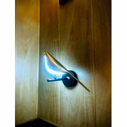unbranded home decor golden metal bird wall light for home decoration, modern wall lamps