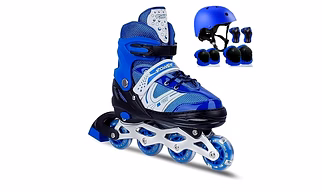 Papa Bear Adjustable Inline Skates Skating Shoes for Boys Kids Girls