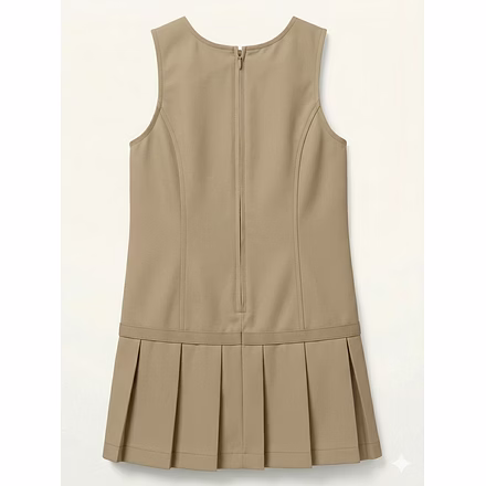 Drop Waist Jumper w/ Ribbon Bow-HS64230