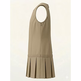 Drop Waist Jumper w/ Ribbon Bow