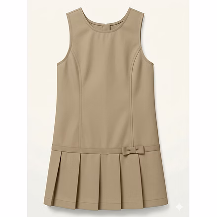 Drop Waist Jumper w/ Ribbon Bow-2