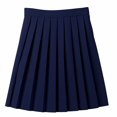 100% polyester knife pleat skirt (model 32)