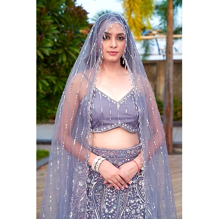 Levender Sequence Lehenga-1