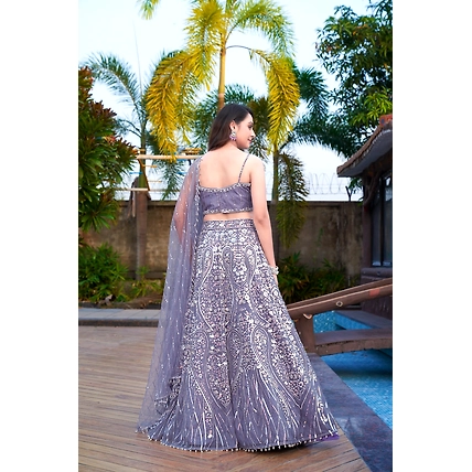Levender Sequence Lehenga-2