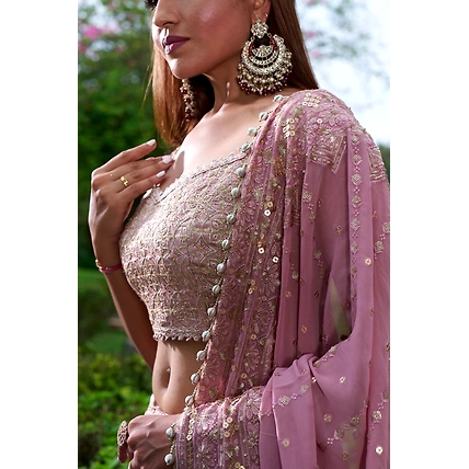 Dusty pink Lehenga-2