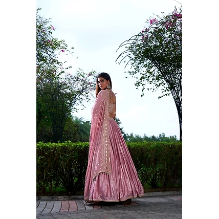 Dusty pink Lehenga-3