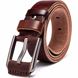 full grain buff leather men's belts