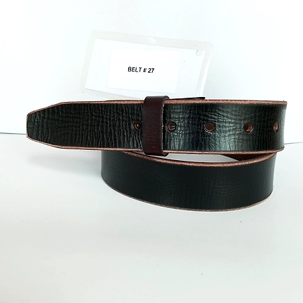 Black brown genuine buff leather belt men Leather belts men-12729239