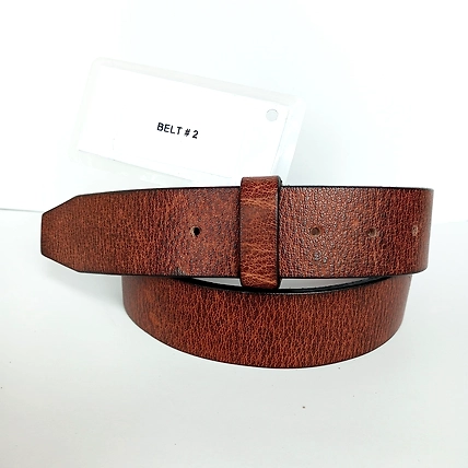 Black brown genuine buff leather belt men Leather belts men-45-brown-1