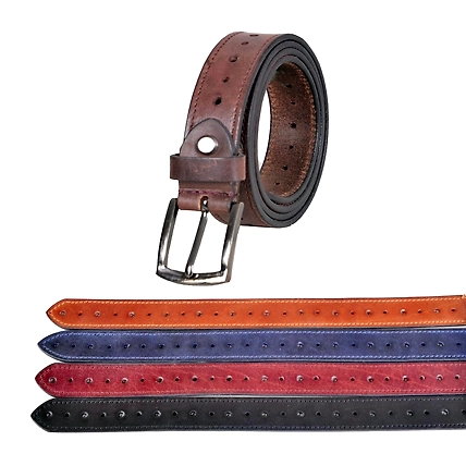 Grain leather belts men brown buff leather belts for men Handmade personalized leather belts men-Black-42-4