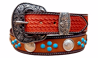 Western leather belts Handmade genuine leather belts