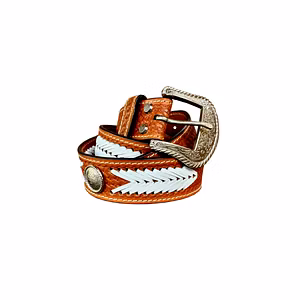 Western Handmade genuine leather belts men Genuine buff leather belts men