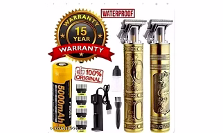 Hair Trimmers, T Liners Clippers for Men , T Trimmer for Men, Vintage t9, Cordless Zero gapped ,Barber Detailer Trimmer, 0mm Outline Trimmer, Hair edgers Clippers ( Gold color )