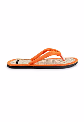 Quickkshop Natural Korai Grass Mat Slipper For Men &amp; Boy | Osho Slipper Stylish Comfortable Lightweight-Orange-6