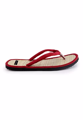 Quickkshop Natural Korai Grass Mat Slipper For Men &amp; Boy | Osho Slipper Stylish Comfortable Lightweight-6-Maroon