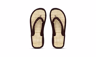 Quickkshop Natural Korai Grass Mat Slipper For Men & Boy | Osho Slipper Stylish Comfortable Lightweight