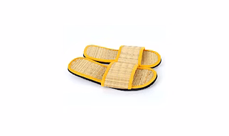 Quickkshop Natural Korai Grass Mat Slider For Men & Boy | Osho Slipper Stylish Comfortable Lightweight