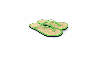 Quickkshop Natural Korai Grass Mat Eco Beach Slippers for Women & Girl Osho Slippers Stylish Comfortable Lightweight