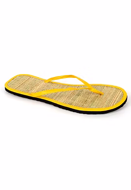 Quickkshop Natural Korai Grass Mat Eco Beach Slippers for Women & Girls Osho Slippers Stylish Comfortable Lightweight