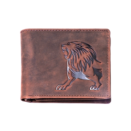 GIGABULL Men's Vintage Brown Genuine Leather RFID Wallet-12719731