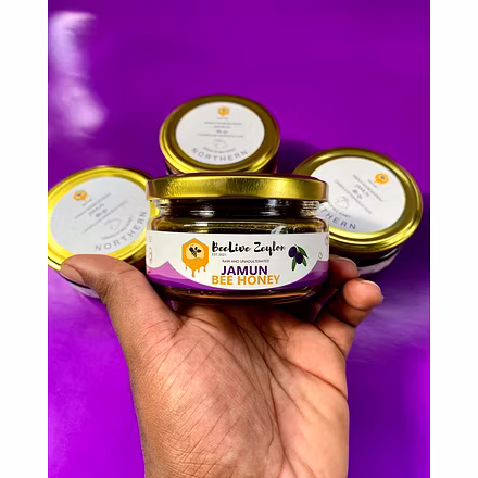BeeLive Zeylon - Raw &amp; Unadulterated Jamun Bee Honey Jar Northern Region-BZ0001-1