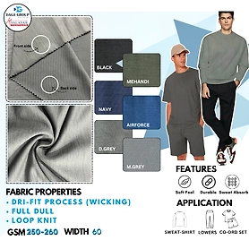 Knitted Polyester Fabric for Active Wear & Sports Wear
