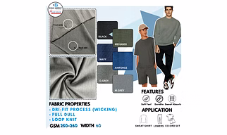 Knitted Polyester Fabric for Active Wear & Sports Wear