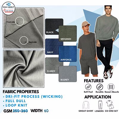 knitted polyester fabric for active wear & sports wear
