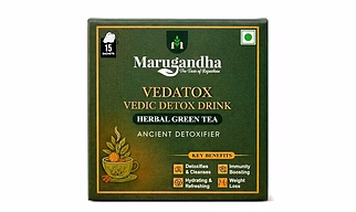 Marugandha Vedatox Vedic Detox – Herbal Green Tea | Natural Herbal Blend | 15 Tea Sachets