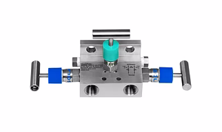 Three Valve Manifold Direct Mount T Type (Pipe x Flange) Model No. GV-113-3VMT For Vent Model No. GV-113-3VMT-V