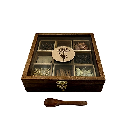 Wooden Masala Box-12720979