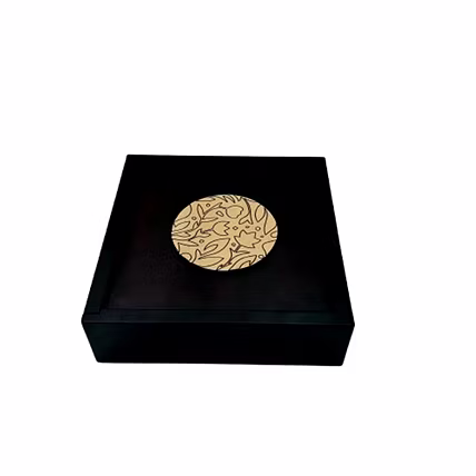 Angira handicrafts wooden Dry fruit box Multipurpose 4 Section Handcrafted Square Dry Fruit Box-4